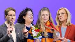Jutta Leerdam en Sigrid Kaag in jubileumseizoen College Tour