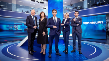 Eerste uitzending VTM NIEUWS vanuit nieuwe studio in Antwerpen