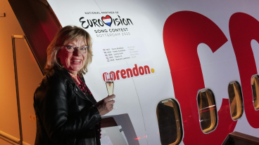 Getty Kaspers onthult speciaal Songfestival-vliegtuig