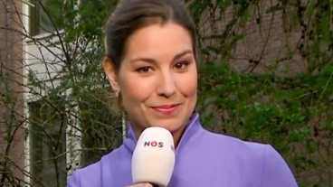 Nieuwslezeres Amber Brantsen onwel tijdens NOS Journaal