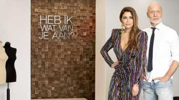Maxime Meiland en Bridget Maasland in fashionprogramma Olcay Gulsen