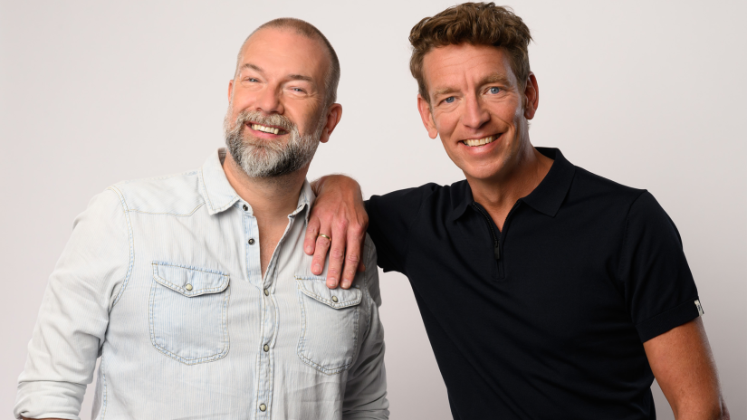 Jan-Willem Roodbeen en Jeroen Kijk in de Vegte naar Radio 10