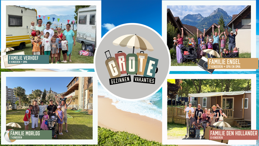 SBS6 volgt opnieuw grote gezinnen tijdens de zomervakantie