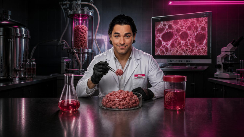 Mark Baanders duikt in de wereld van kweekvlees voor nieuwe serie